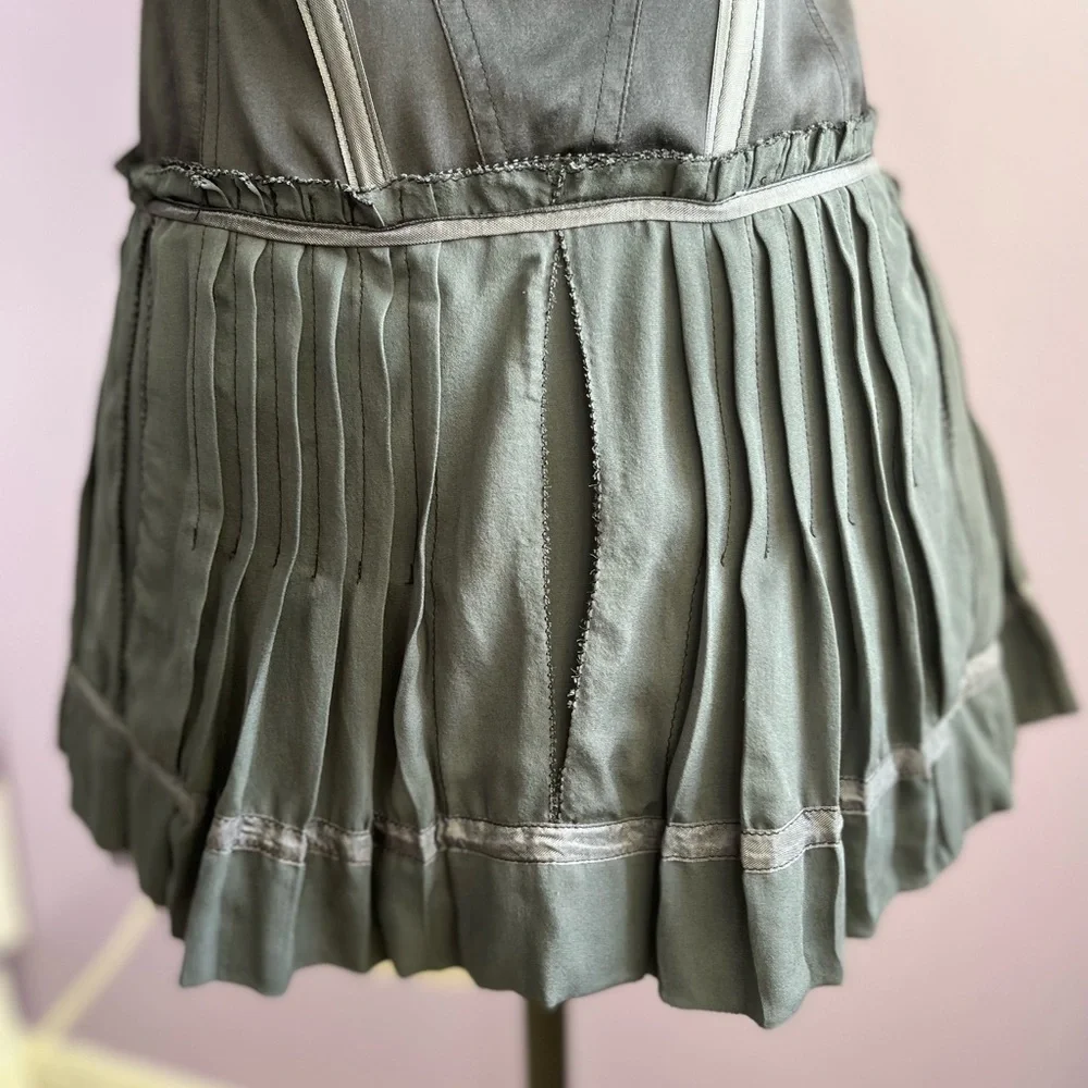 BCBGMAXAZRIA Runway corset pleated lace mini strapless dress - Picture 12 of 15